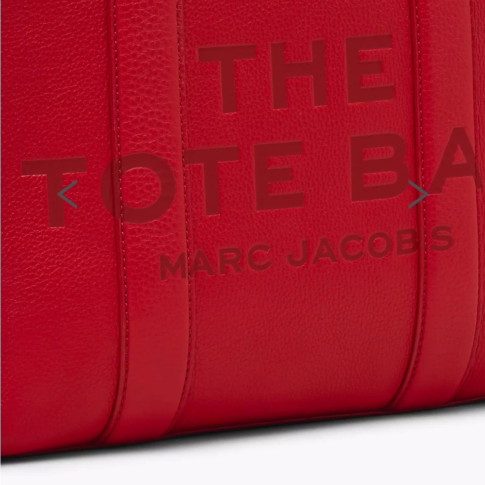 Marc Jacobs Red Structured Tote - image 3
